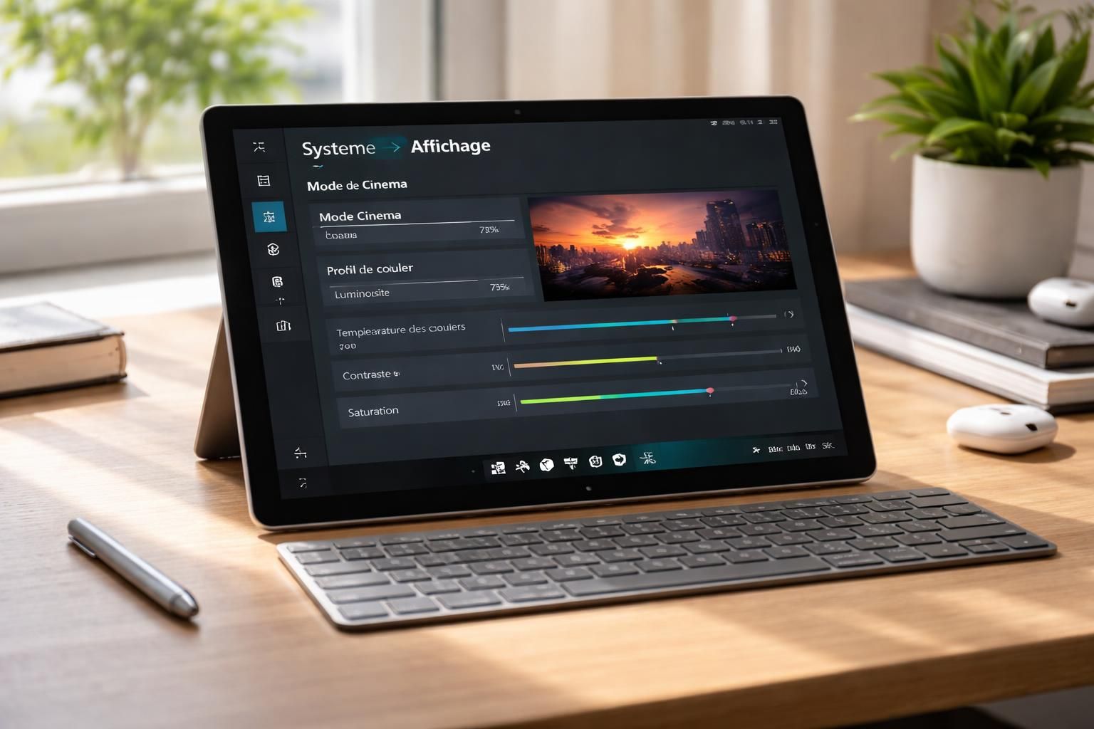découvrez comment optimiser les réglages d'écran de votre tablette tactile microsoft pour un rendu cinéma exceptionnel grâce à notre guide détaillé.